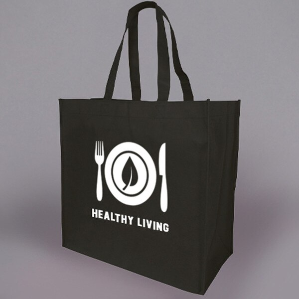 PRINTED Nylon Grocery Bag. 16 x 16